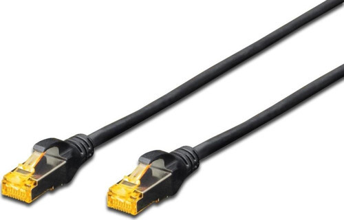 CAT 6A SFTP/PIMF (Pairs In Metal Foil) Patch Kablosu, LSZH, 2 metre, AWG 26, Siyah Renk