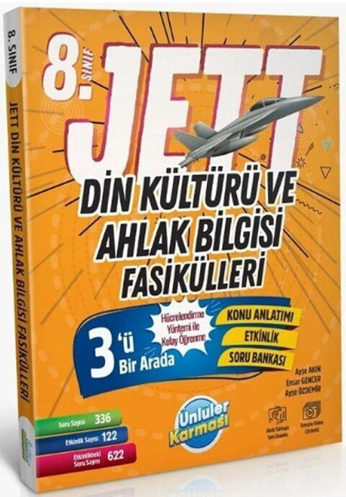 8. Sınıf Din Kültürü ve Ahlak Bilgisi JETT Soru Fasikülleri Ünlüler Karması
