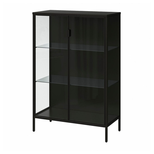 Vitrin, Antrasit, 80x37x120 cm