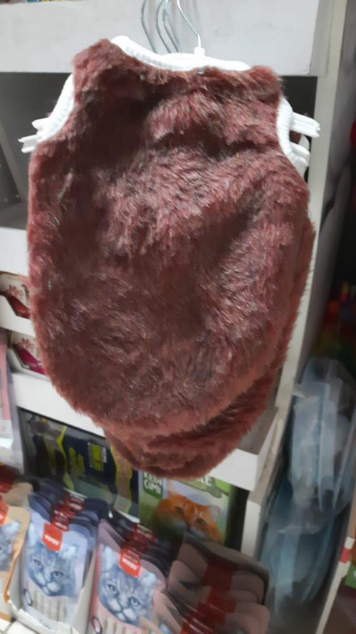 Kedi Köpek Kıyafeti Kahverengi M BOYU:33cm-ENİ:22cm