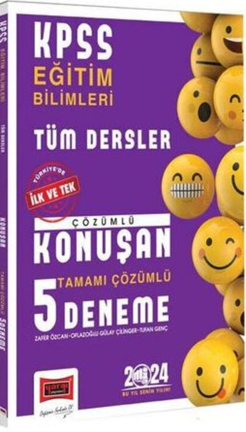 2024 KPSS Eğitim Bilimleri Tüm Dersler Tamamı Çözümlü Konuşan 5 Deneme