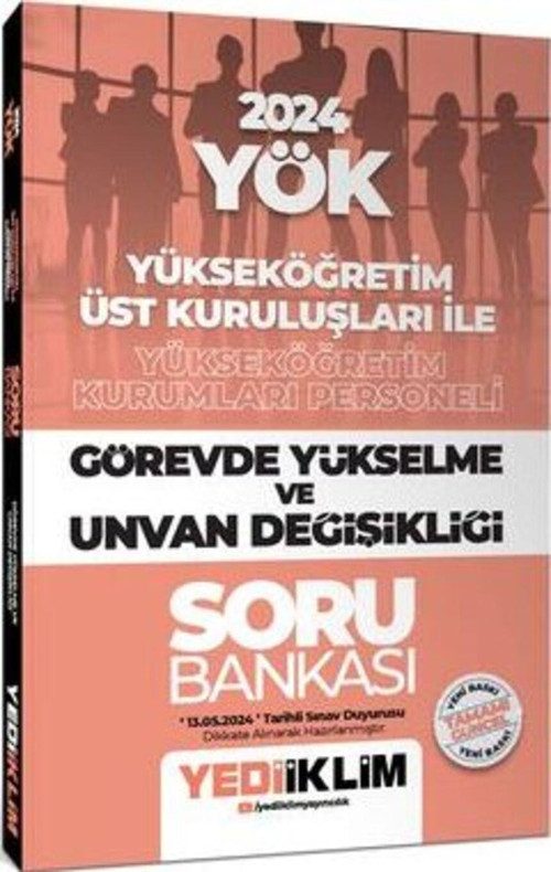 2024 YÖK Görevde Yükselme ve Unvan Değişikliği Soru Bankası