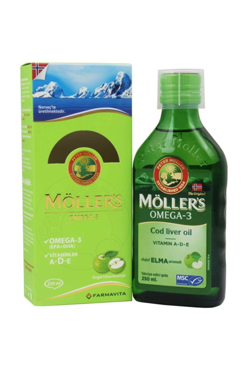 Mollers Möllers Elma Aromalı Balık Yağı Şurubu 250 ml