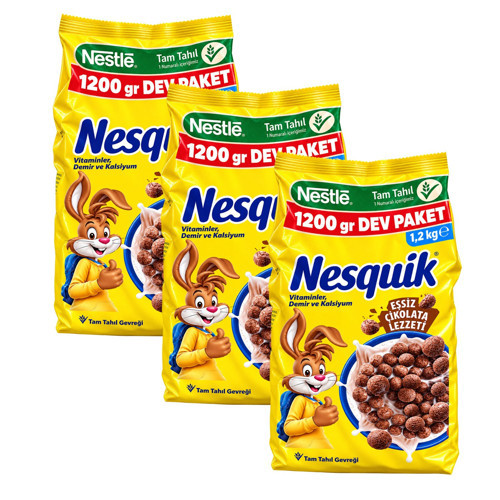 Kakaolu Tam Tahıl Gevreği 1200 gr 3 lü (3,6 kg)