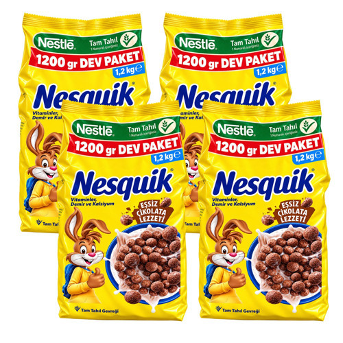 Kakaolu Tam Tahıl Gevreği 1200 gr 4 lü (4,8 kg)