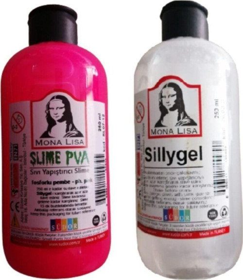 Monalisa Slime Pembe (slaym) Sıvı Yapıştırıcı 250ml + Pva 250ml