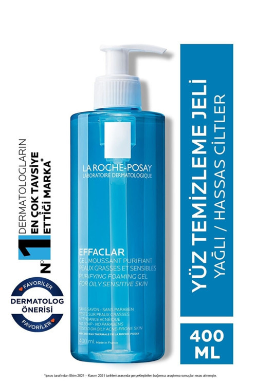 La Roche Posay Hassas Ve Yağlı Ciltler Için Derinlemesine Nazikçe Yüz Temizleme Jeli 400''Ml... Effaclar