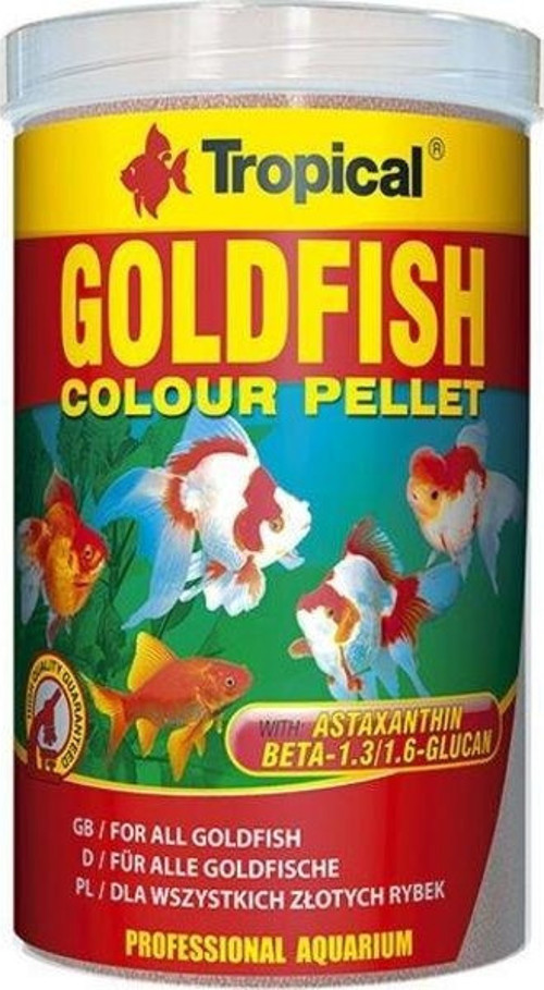 Goldfish Colour Pellet Japon Balıkları için Renklendirici Pellet Balık Yemi 250 Ml 90 Gr