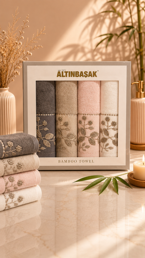 Bambu 4´lü 50x90 El Havlusu Noble
