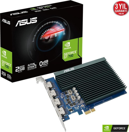 Nvidia Geforce Gt730 2Gb 64Bit Gddr5 (Analog+Hdmi+Dvi) Ekran Kartı Gt730-Sl-2Gd5-Brk