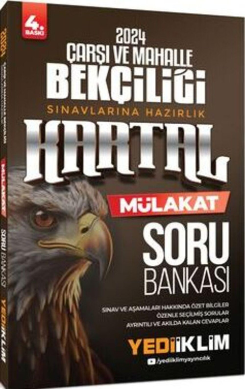 2024 Çarşı Ve Mahalle Bekçiliği Sınavlarına Hazırlık Kartal Mülakat Soru Bankası