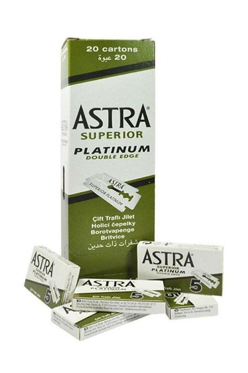 ASTRA JİLET YEŞİL 1 KUTU İÇİNDE 20 KÜÇÜK PAKET VE HER PAKETTE 5 JİLET VAR - TOPLAM 100 JİLET (5668)