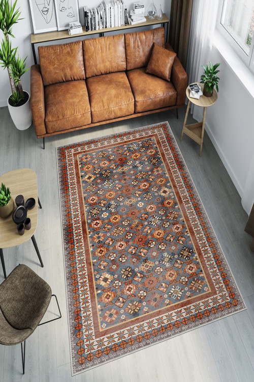 Dekoratif Özel Tasarım Yıkanabilir, İnce, Kaymaz Tabanlı, Modern Halı