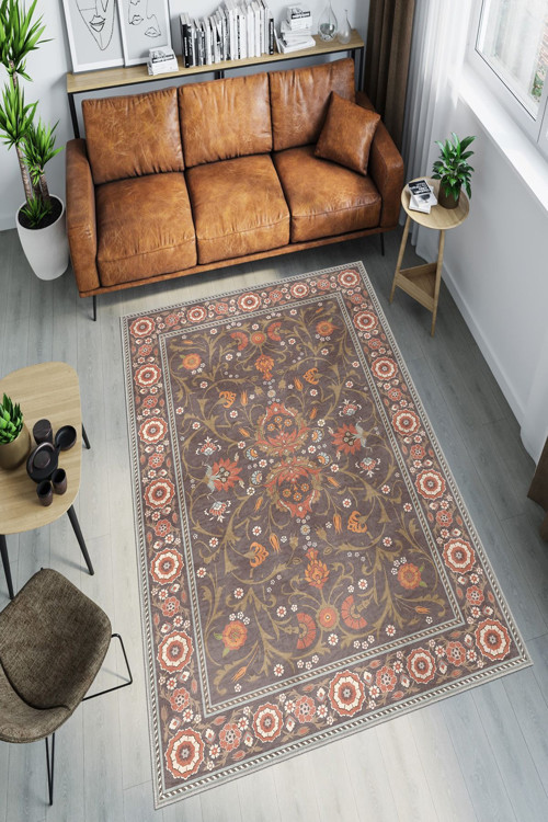 Dekoratif Özel Tasarım Yıkanabilir, İnce, Kaymaz Tabanlı, Modern Halı
