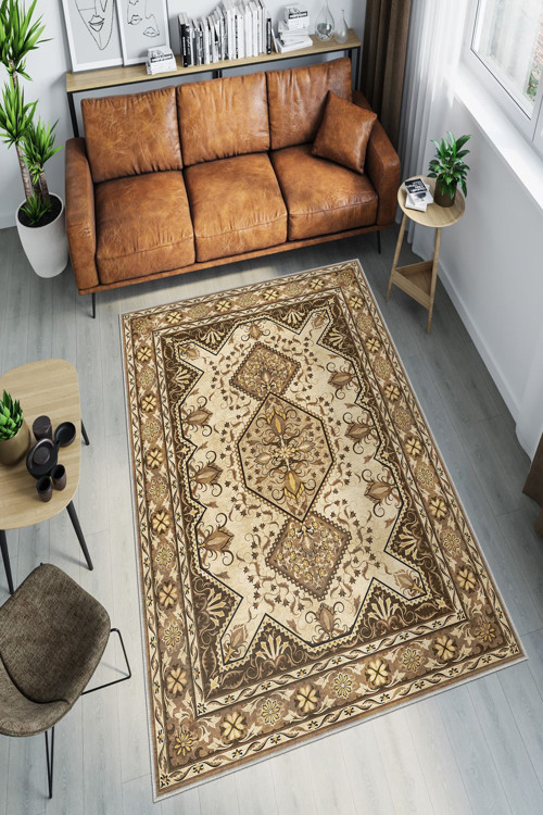 Dekoratif Özel Tasarım Yıkanabilir, İnce, Kaymaz Tabanlı, Modern Halı