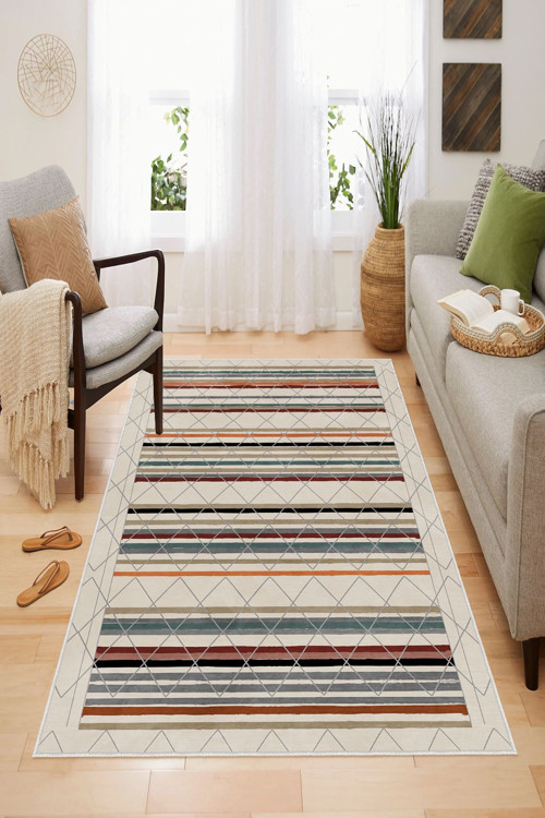 Dekoratif Özel Tasarım, Yıkanabilir, İnce, Kaymaz Tabanlı, Modern Halı