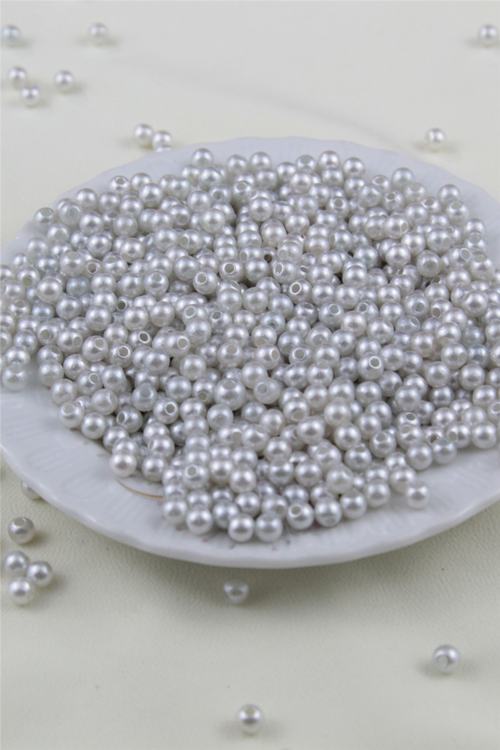 5 mm Soluk Gri Tonlarında İnci Boncuk 30 Gr (Kolye, Bileklik, Küpe ve Takı Yapımı)