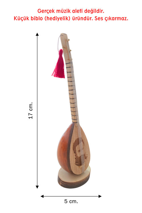 Mny9 Minyatür Bağlama, Saz (Biblo, Hediyelik Eşya)