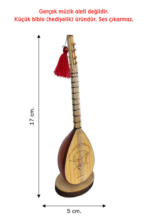 Mny8 Minyatür Bağlama, Saz (Biblo, Hediyelik Eşya)