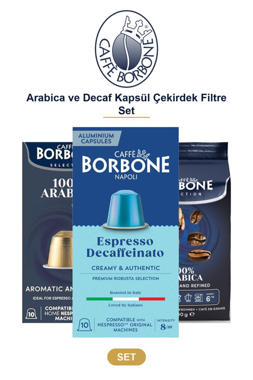 Arabica ve Decaf Kapsül Çekirdek Filtre Set – Nespresso Uyumlu, 3 Yöntem Tek Pakette