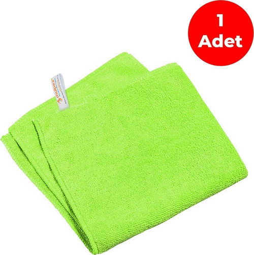 Mikrofiber Genel Temizlik Bezi Yeşil 40X40 cm. - 5 Adet