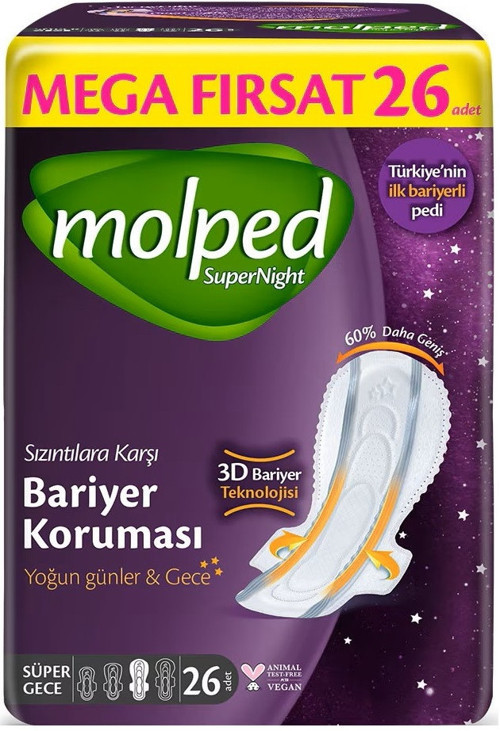 Süper Night Hijyenik Ped Süper Gece 234 Adet Mega Fırsat Pk