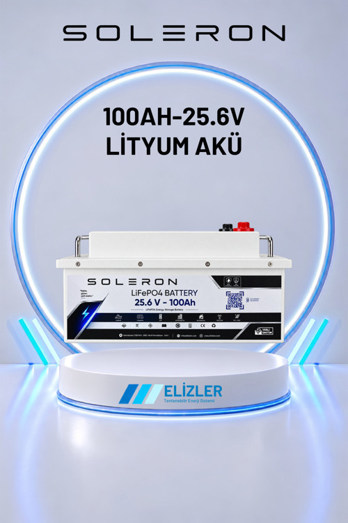 SOLERON 100AH-25.6V LİTYUM AKÜ
