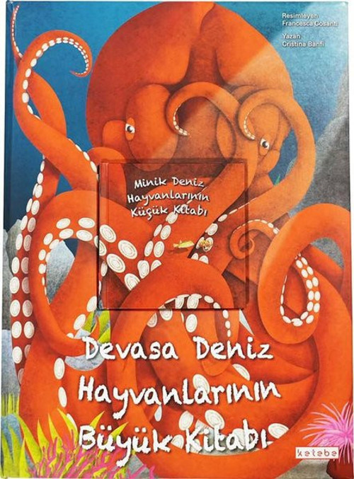 Devasa Deniz Hayvanlarının Büyük Kitabı - Minik Deniz Hayvanlarının Küçük Kitabı-2 Kitap Bir Arada