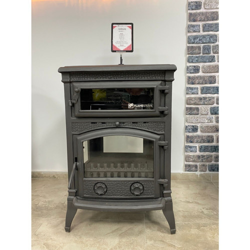 FİRE STOVE FRS-012 Sirius Maxı 4 Cam Pik Döküm Fırınlı Şömine Soba