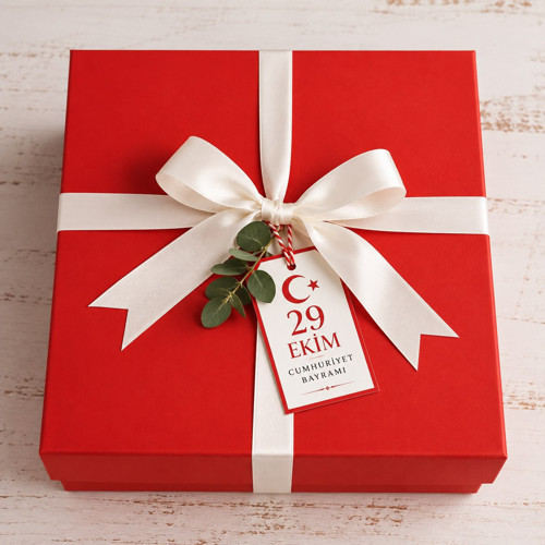 Tinysgift 29 Ekim Cumhuriyet Bayramı Boş Hediye Kutusu