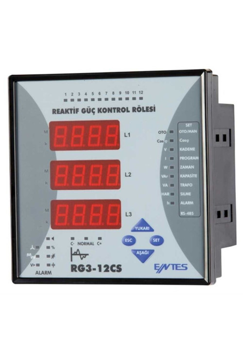 RG3-12CS REAKTİF GÜÇ KONTROL RÖLESİ 12 KADEME