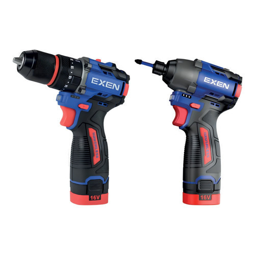 EN 202 SET - 21V 2Ah Kömürsüz Şarjlı Makina 2'li Set