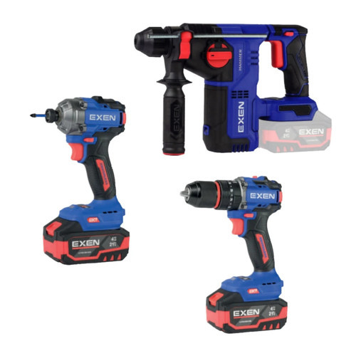 EN 314 SET - 21V 4Ah Kömürsüz Şarjlı Makina 3'lü Set