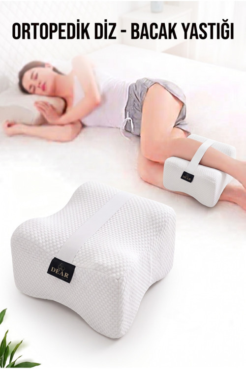 Bacak Pozisyon Yastığı Ortopedik Yastık Visco Diz Yastığı 25*19*14 Cm