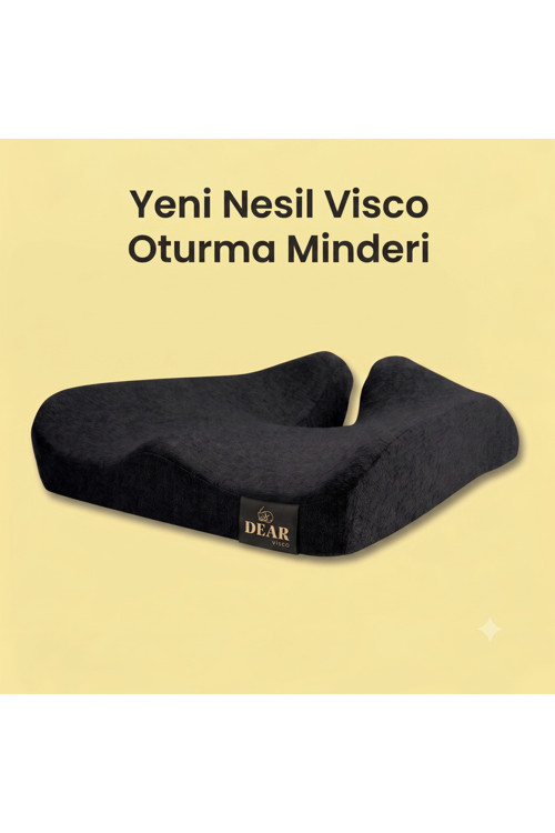 Ortopedik Oturma Minderi Ergonomik Memory Foam Oturma Yastığı Posture Destek Yastığı Rahatlatan Minder 44*36*9 Cm