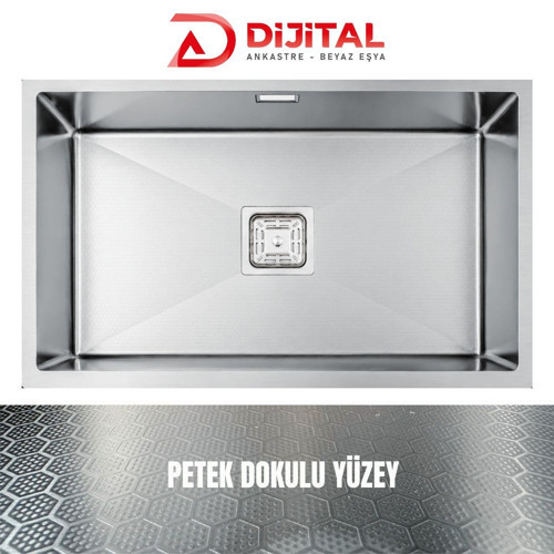 NEO 70 40x70 Inox Petek Dokulu Çelik Mutfak Eviyesi 304 Paslanmaz Çelik 1mm