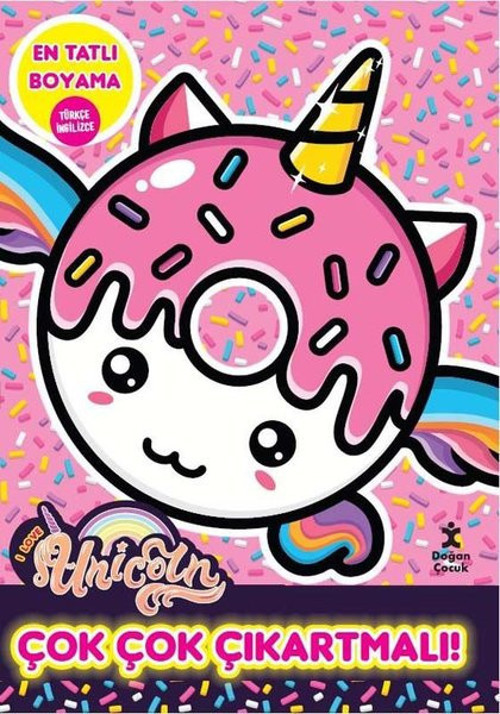 I Love Unicorn-En Tatlı Boyama - Çok Çok Çıkartmalı!