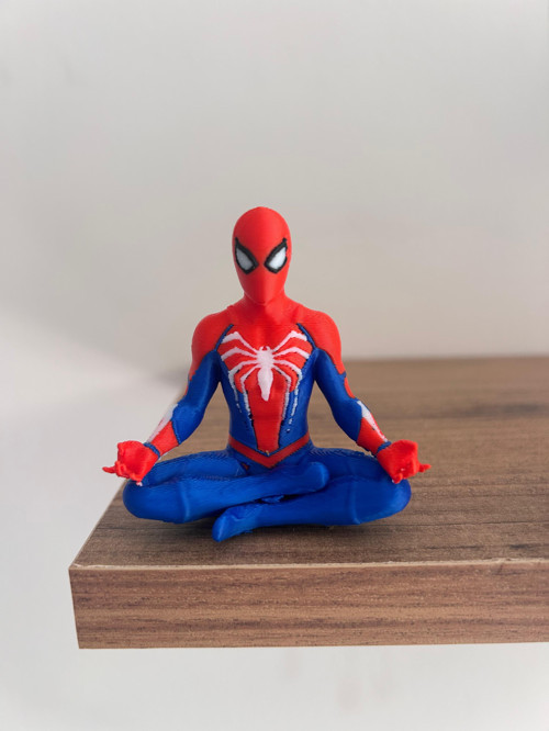 Meditasyon Yapan Örümcek Desenli Figür 3D Baskı Masa Raf Süsü 6.5 cm