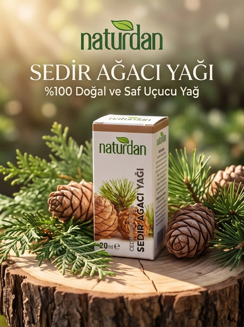 12 Adet Sedir Ağacı Yağı 20 ml - Cedarwood Essential Oil