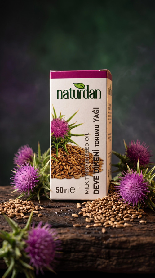 12 Adet - Deve Dikeni Tohumu(Milk Thistle Seed Oil) Yağı 50 ml