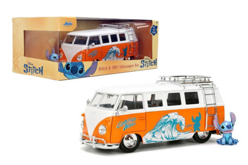 Disney Lilo & Stitch Figürü ve 1961 Volkswagen T1 Model Araç 9336340314R00