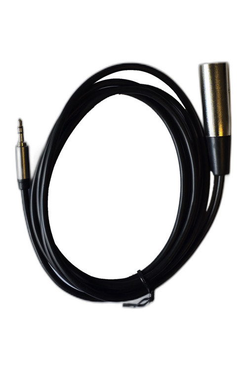 XLR Erkek - 3.5mm Stereo Erkek Mikrofon Kablosu 2 Metre Ses Aktarım Kablosu