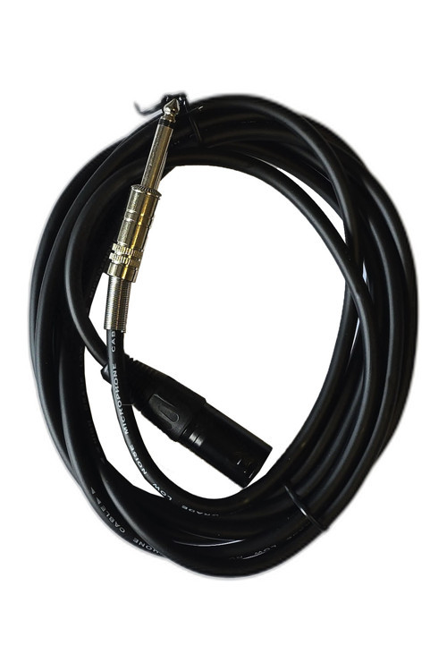 XLR Erkek - 6.35mm Mono Jack Ses Kablosu 3 Metre Mikrofon Amfi Kablosu