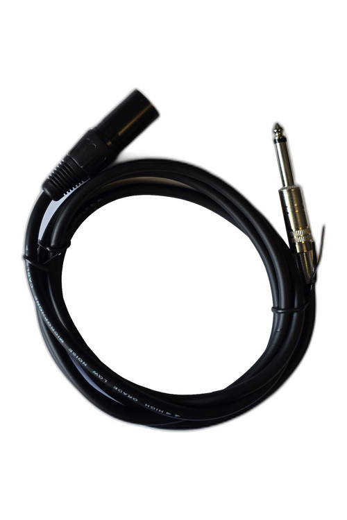 XLR Erkek - 6.35mm Mono Jack Ses Kablosu 1.8 Metre Mikrofon Amfi Kablosu