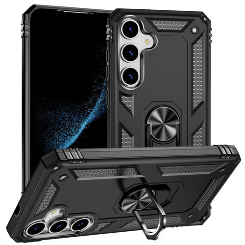 Galaxy S24 Plus Kılıf Kamera Koruyucu Manyetik Standlı Tank Koruma Maks