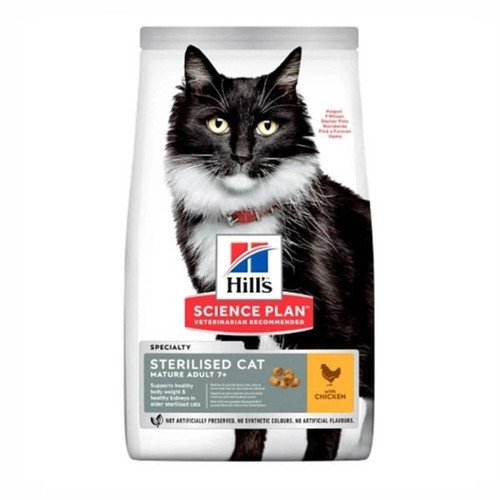 +7 Tavuklu Kısırlaştırılmış Yaşlı Kedi Maması 1,5 kg