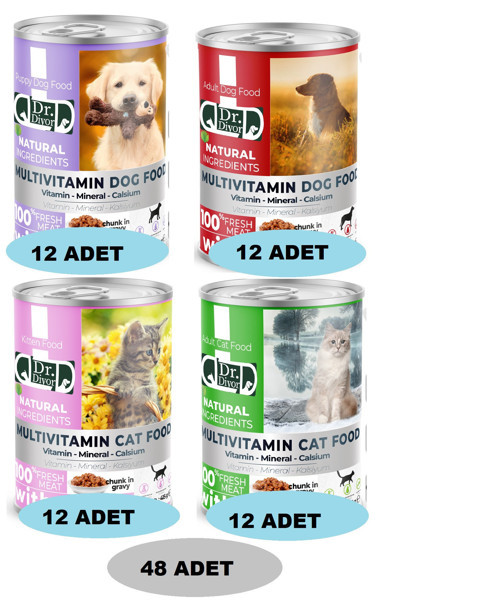 Karma Kedi-Köpek Maması 48 Adet 01