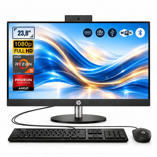 ProOne 245 G10 Ryzen 5 7520U 16GB 512GB SSD 23.8" FHD IPS W11 Pro All in One PC D4VB9ET ATL1