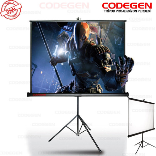 Tx-24 Trıpod Projeksiyon Perdesi 240x200 (arkası Siyah Fonlu - Taşınabilir Ayaklı Model)