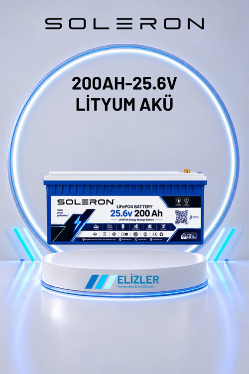 SOLERON 200AH-25.6V LİTYUM AKÜ